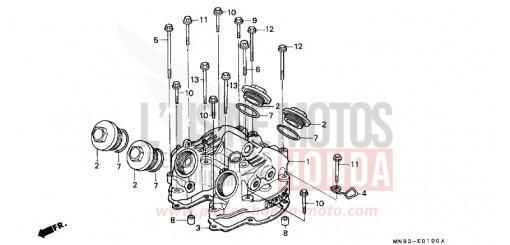 CYLINDER HEAD COVER NX650K de 1989